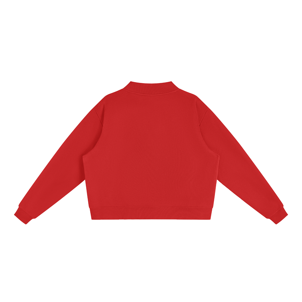 MEKS™ Essential Fleece Mock-Neck Crew Sweatshirt