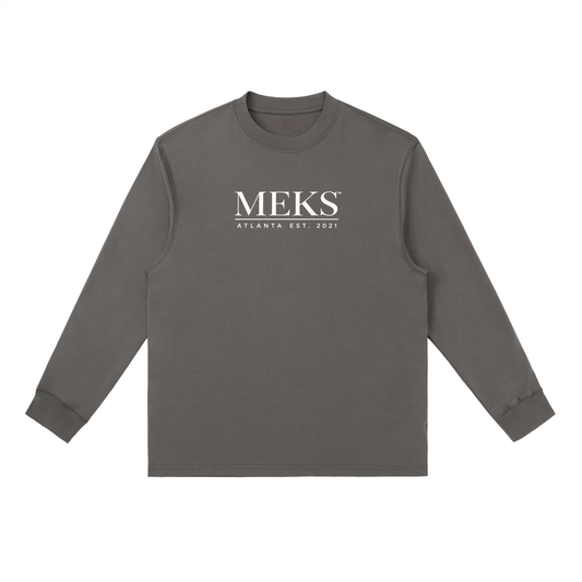 MEKS™ Men's Essential Crewneck Long-Sleeve Tee