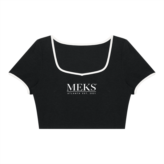 MEKS™ Women's Color Block Crop T-Shirt